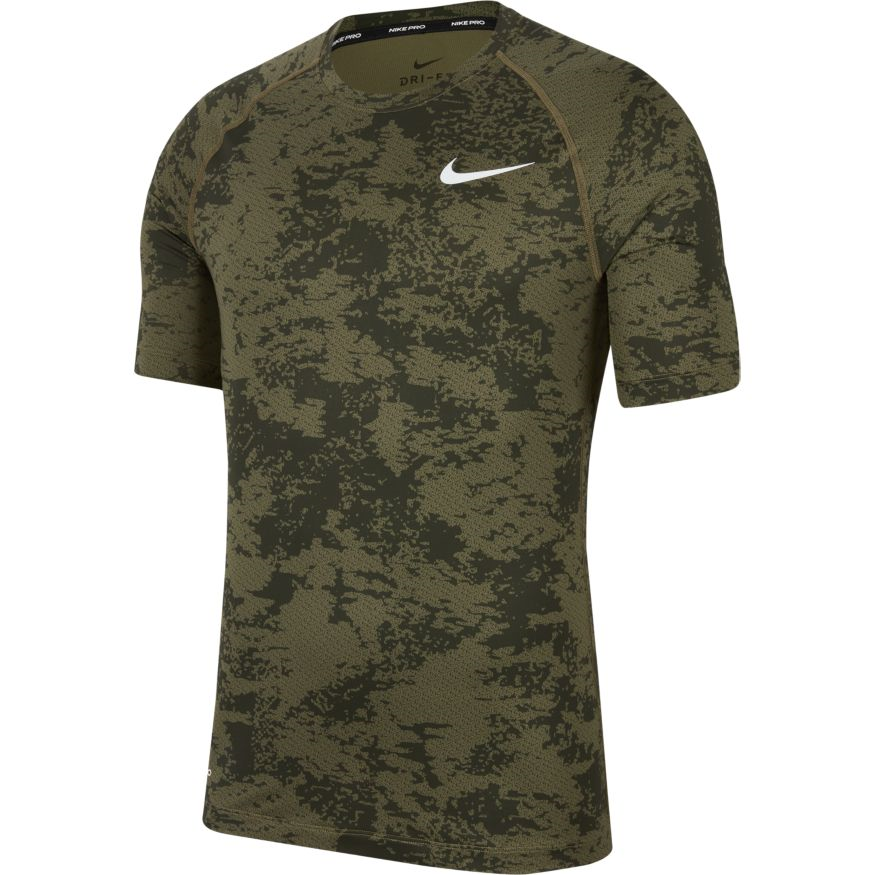 

Другие товары Nike, Зелёный, Компрессионная футболка Nike Pro Camo Short-Sleeve Top