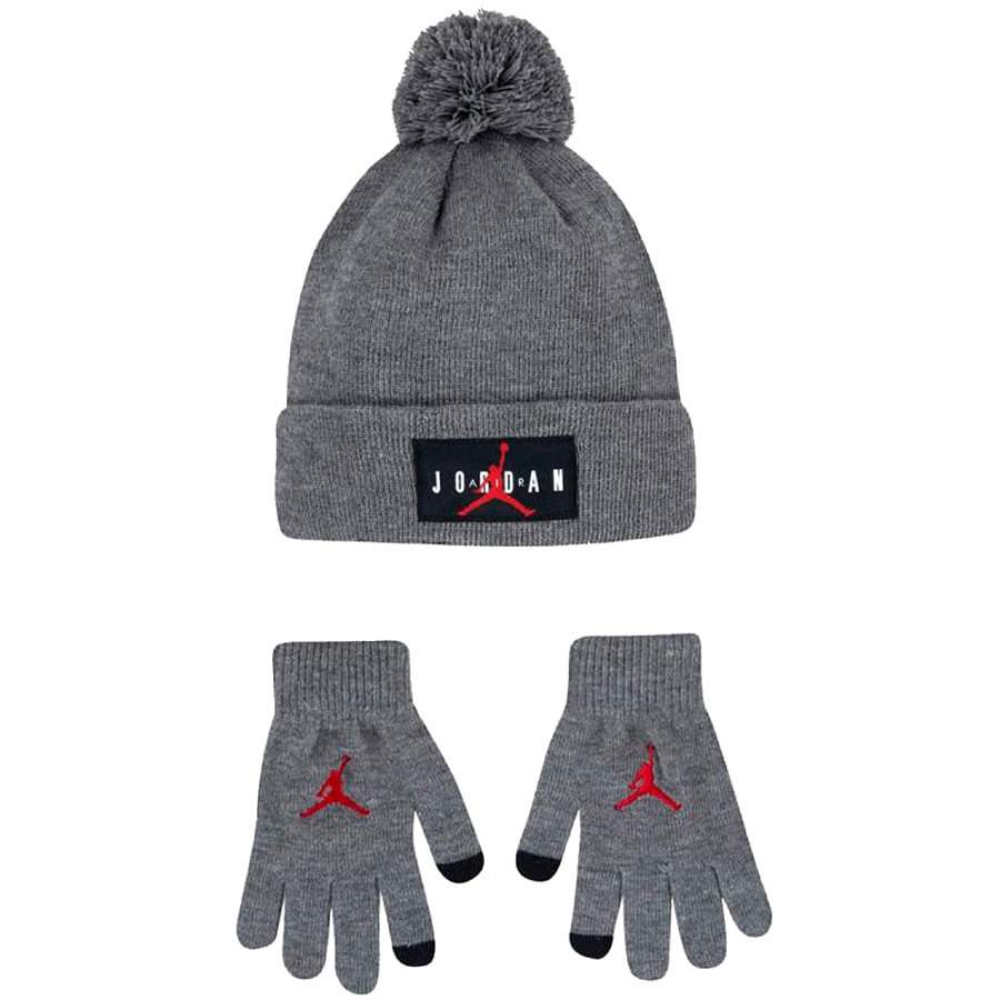 

Другие товары Air Jordan, Серый, Детский комплект - шапка и перчатки Air Jordan Kids' Black Jordan Logo Hat And Mittens Set